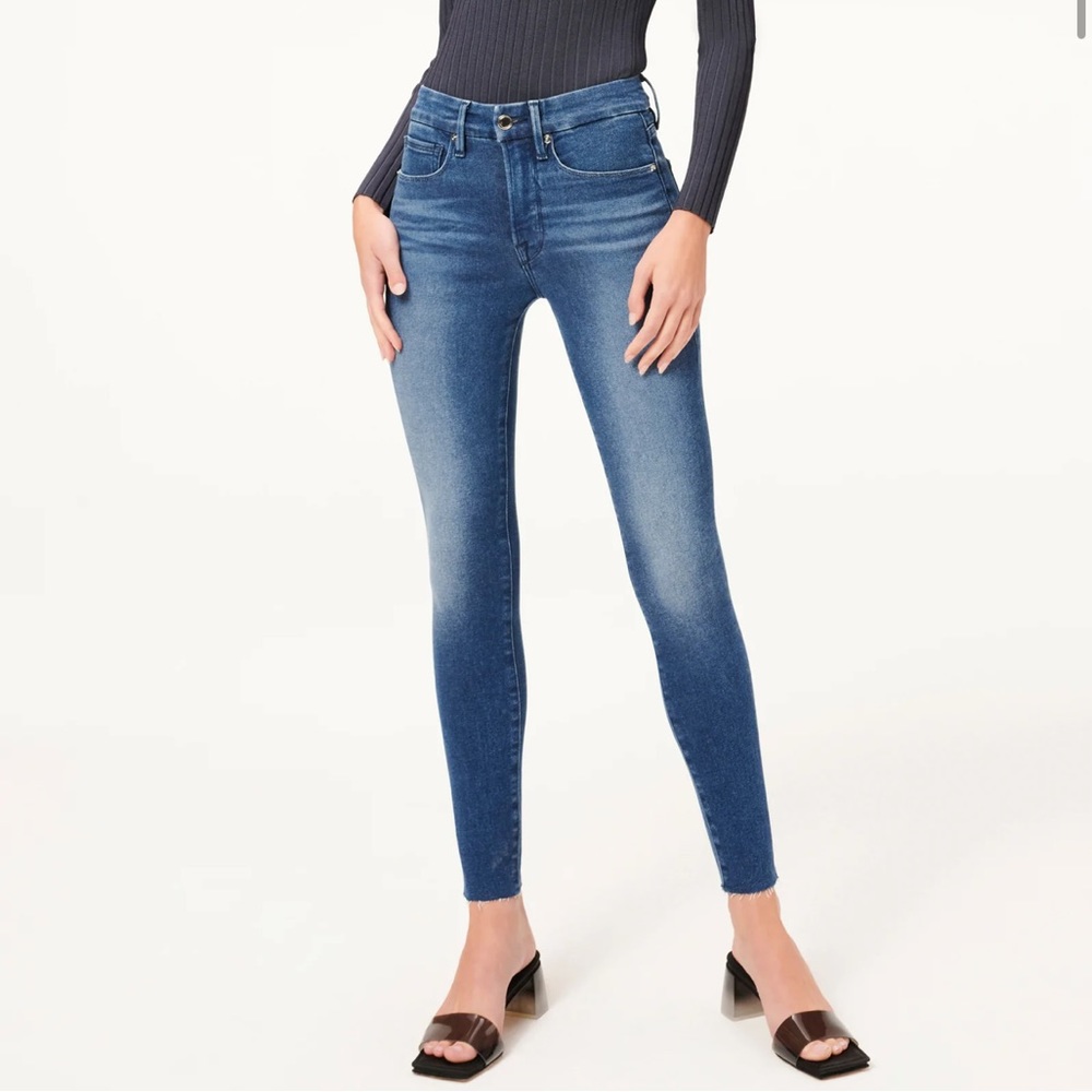 Good American good waist crop jeans